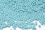 Sugar pearls large glitter turquoise 140 g
